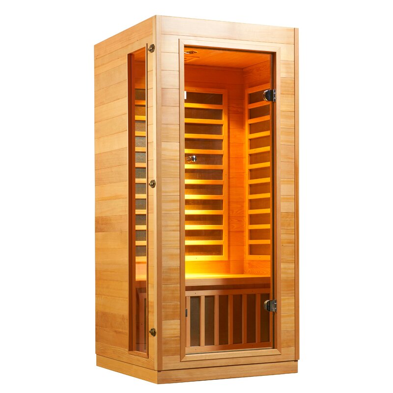 Royal Saunas Hongyuan Lite 1 Person FAR Infrared Sauna & Reviews | Wayfair